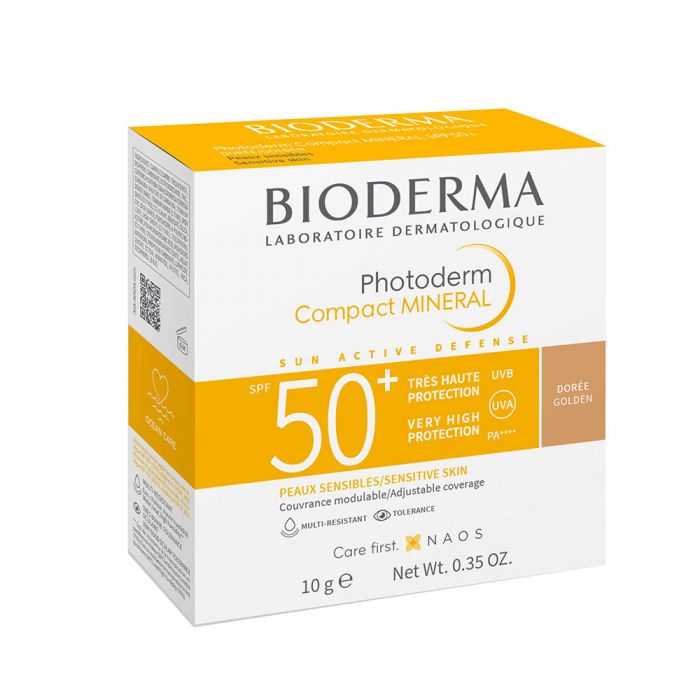 BIODERMA Photoderm Compact Mineral púder SPF50+ golden (arany) (10g)   