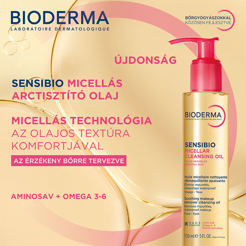 BIODERMA Sensibio micellás arctisztító olaj (150ml)