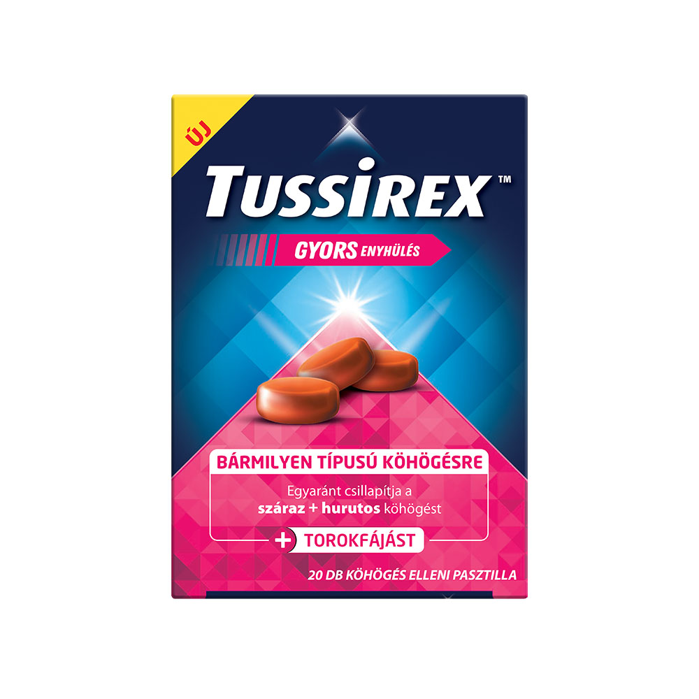 TUSSIREX Köhögés elleni pasztilla (20db)