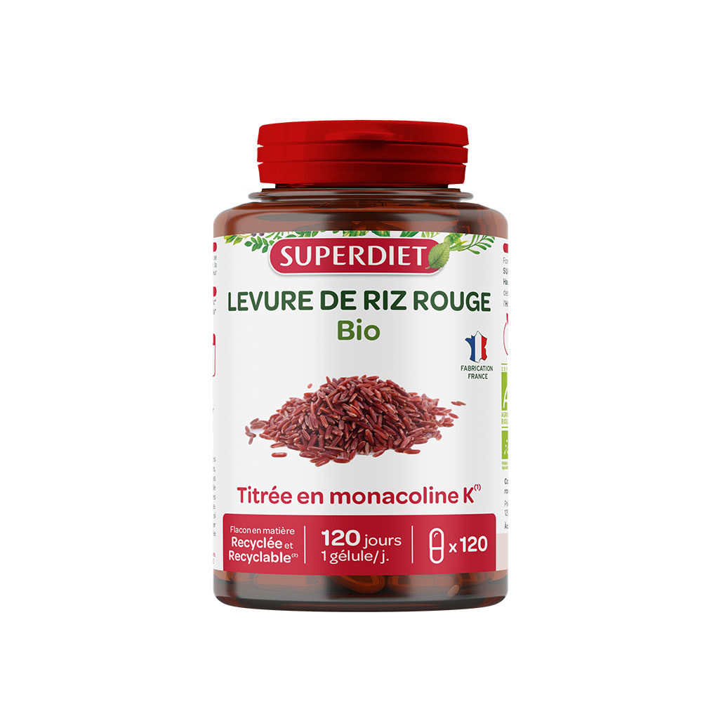 SUPERDIET Bio Vörös élesztős rizs lágyzselatin kapszula (120db)