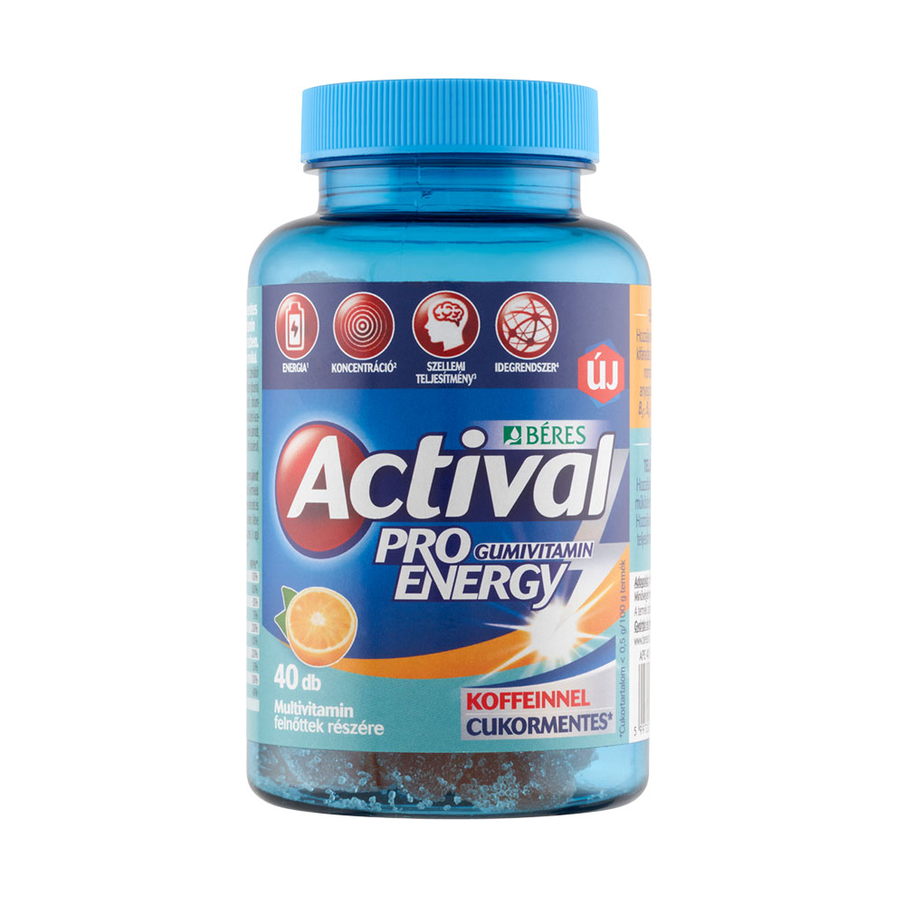 ACTIVAL Pro Energy Gumivitamin cukormentes (40db)