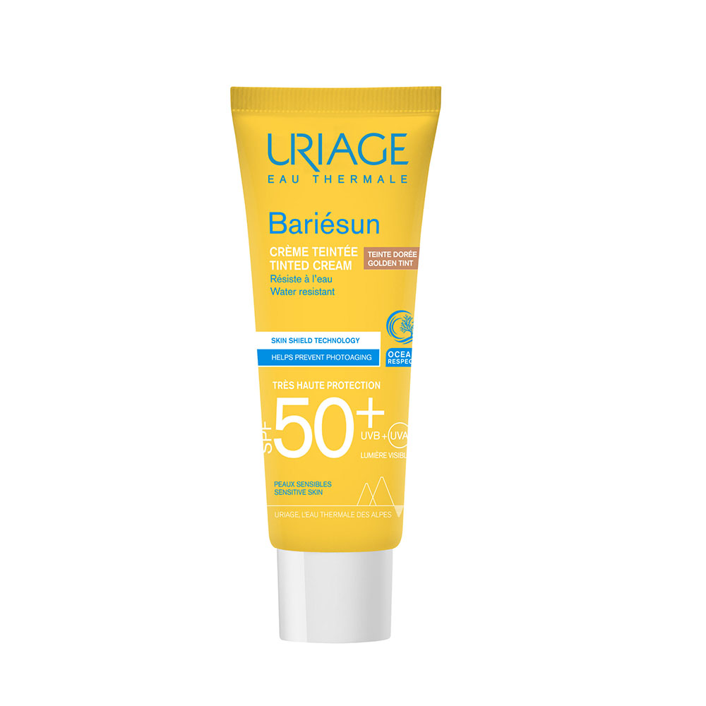 URIAGE Bariésun színezett arckrém sötét árnyalat (Gold) SPF50+ (50ml)     