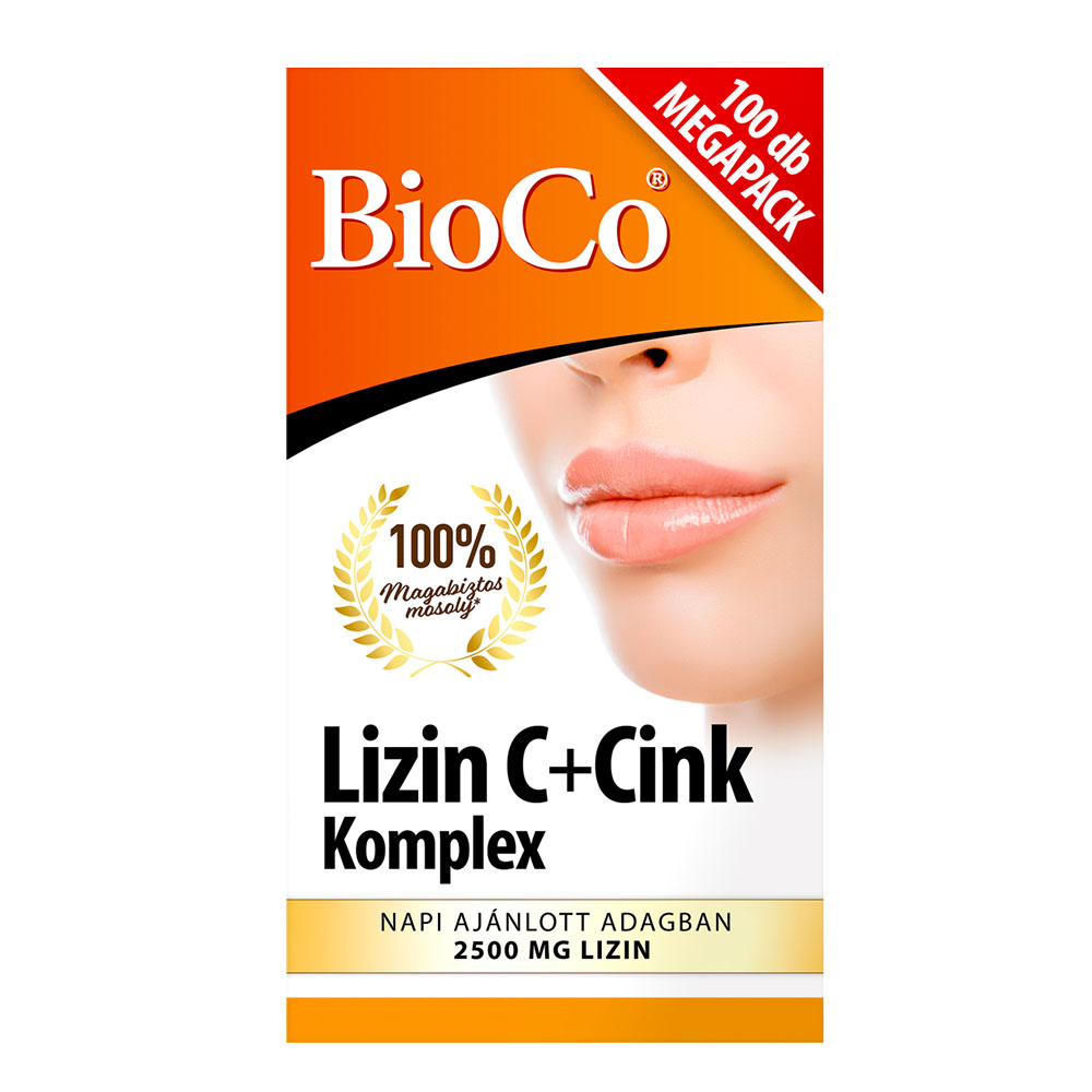 BIOCO Lizin C+Cink Komplex tabletta (100db)