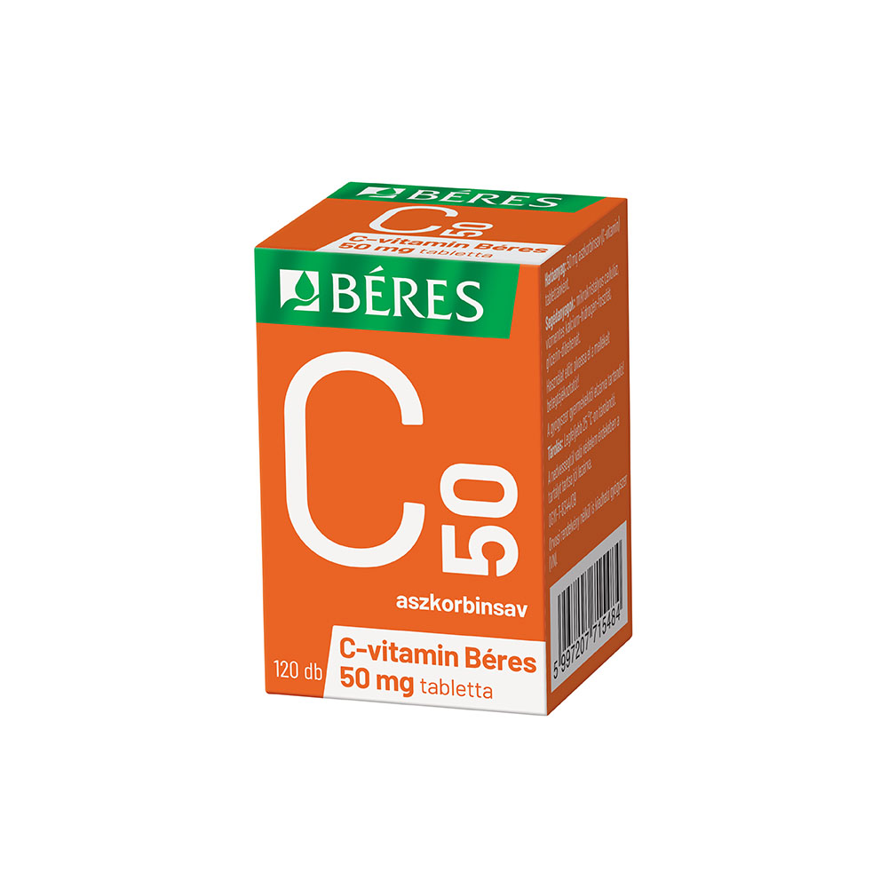 BÉRES C-vitamin 50 mg tabletta (120db) 