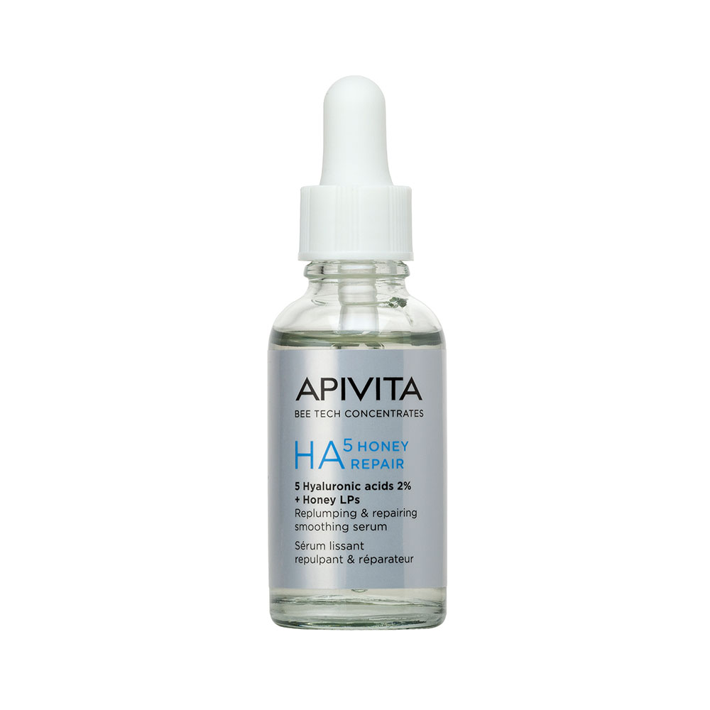 APIVITA BEE Tech HA5 Honey feltöltő, regeneráló szérum (30ml)