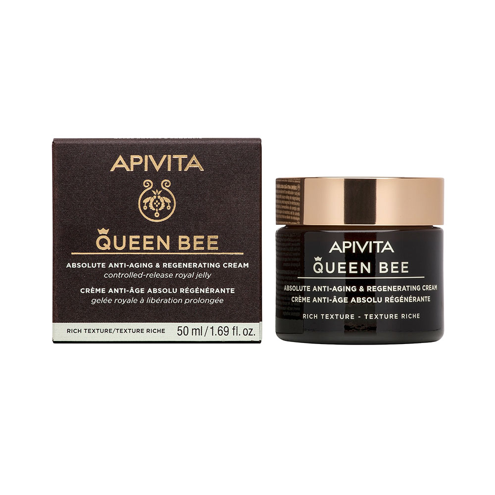 APIVITA Queen Bee ránctalanító arckrém száraz bőrre Rich (50ml)
