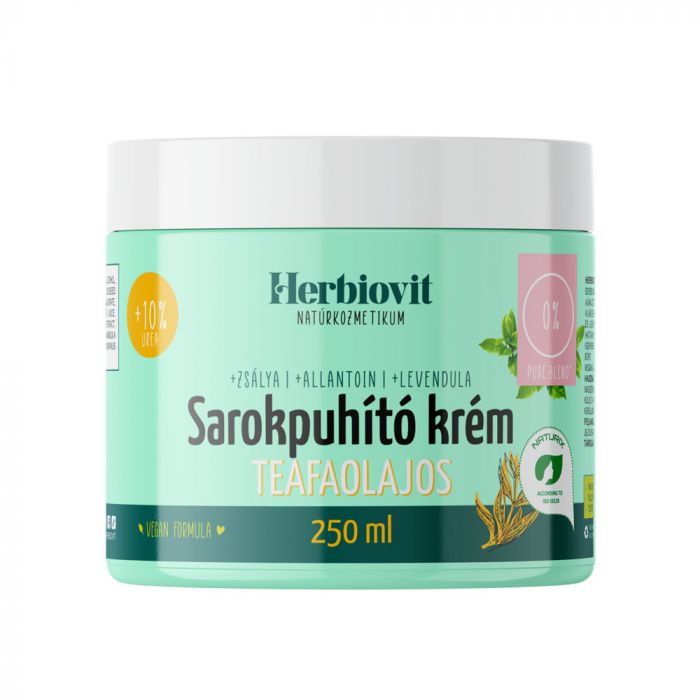 HERBIOVIT Sarokpuhító krém teafaolajos (250ml)