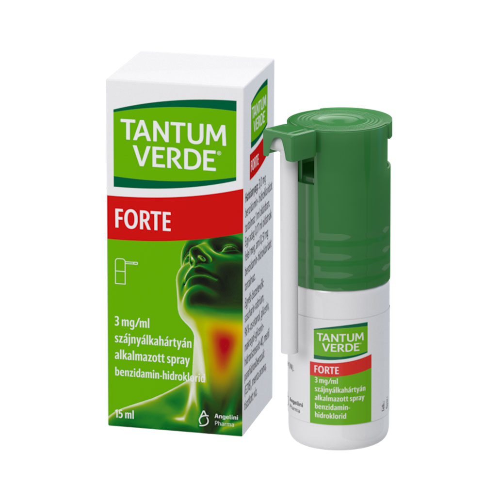 TANTUM VERDE Forte 3mg/ml szájnyálkahártyán alkalmazott spray (15ml)