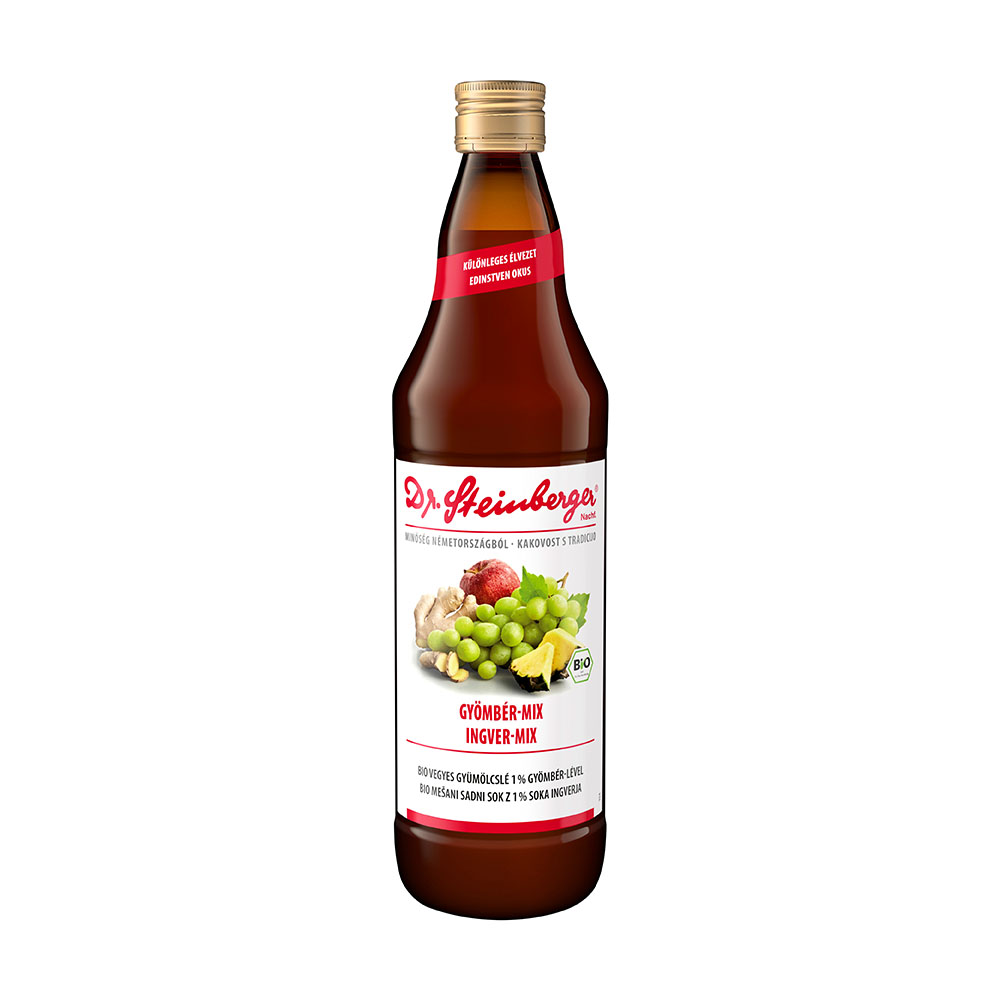 DR.STEINBERGER Gyömbér-mix (bio) VIGYÉL VISSZA ÜVEGBEN (750ml)