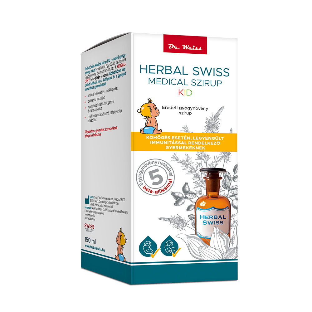HERBAL SWISS Medical KID szirup 1 éves kortól (150ml)