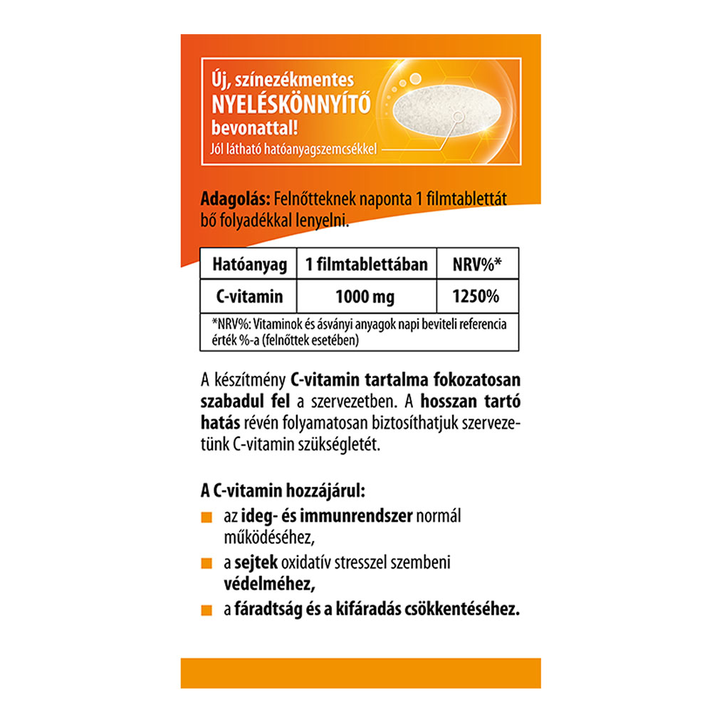 BIOCO Csipkebogyós retard C-vitamin 1000mg filmtabletta (100db)
