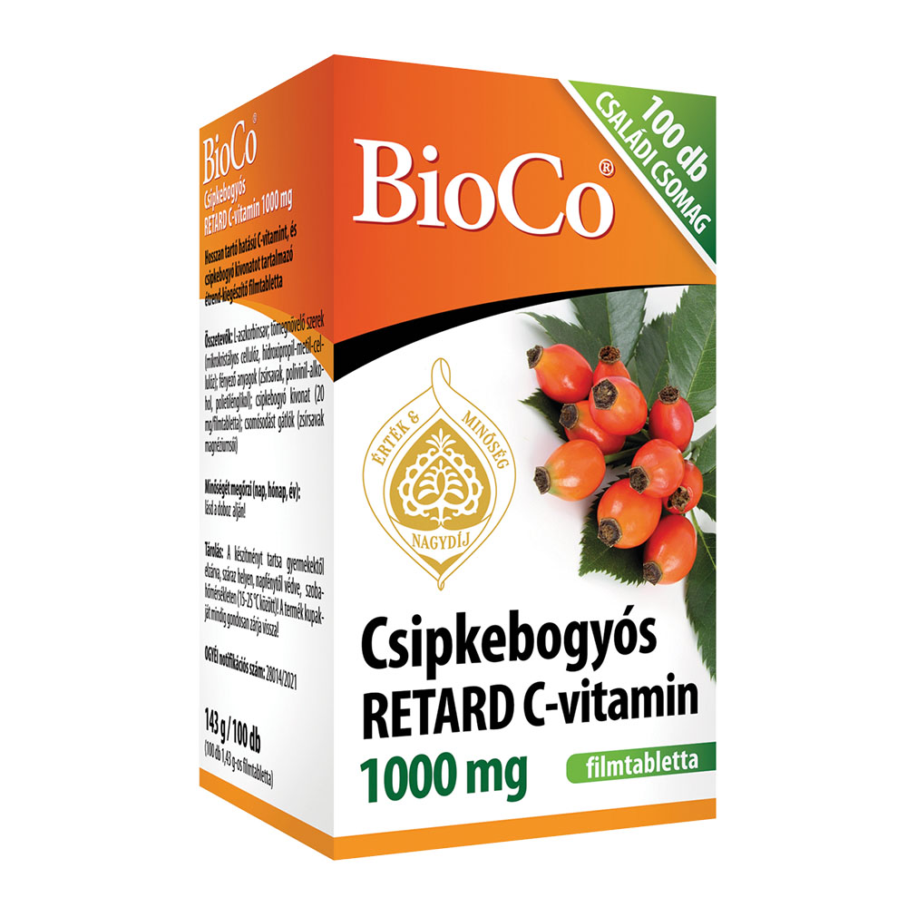 BIOCO Csipkebogyós retard C-vitamin 1000mg filmtabletta (100db)