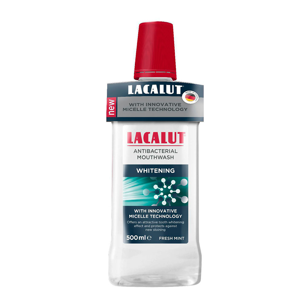 LACALUT antibakteriális micellás szájvíz Whitening (500ml)