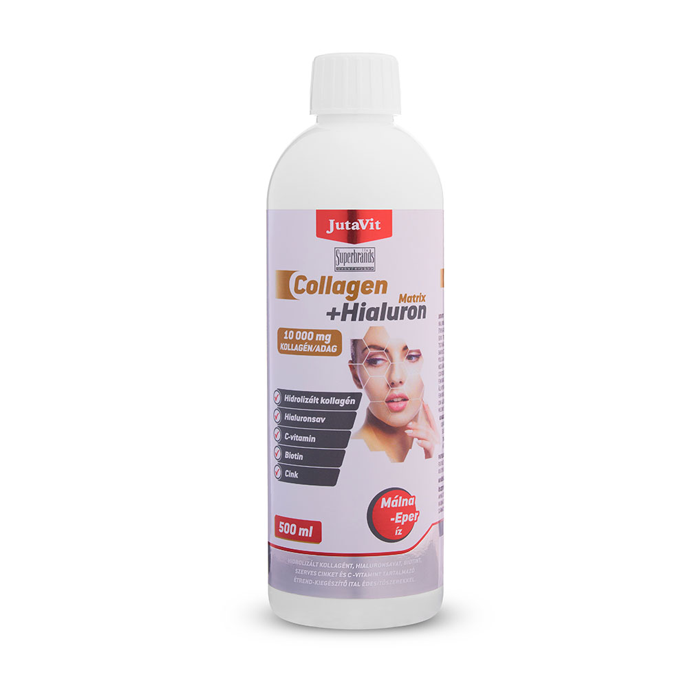 JutaVit Collagen+Hialuron Matrix ital Málna Eper ízben 500ml