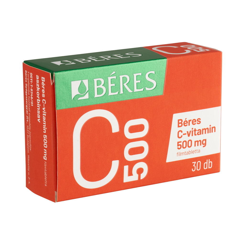 BÉRES C-vitamin 500 mg filmtabletta (30db)