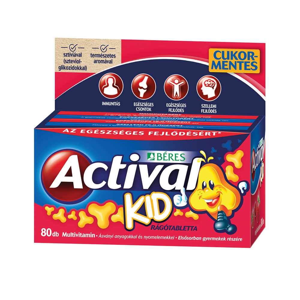 BÉRES Actival Kid rágótabletta (80db)