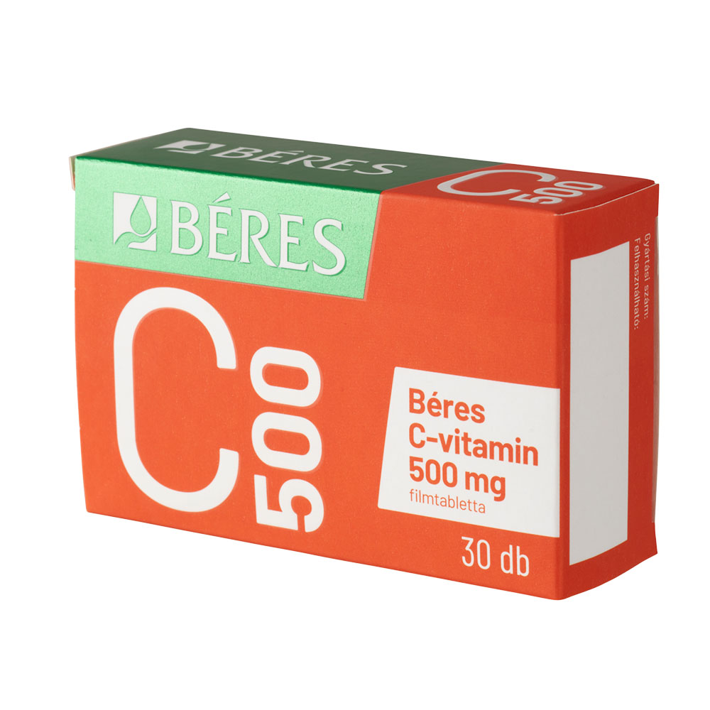 BÉRES C-vitamin 500 mg filmtabletta (30db)