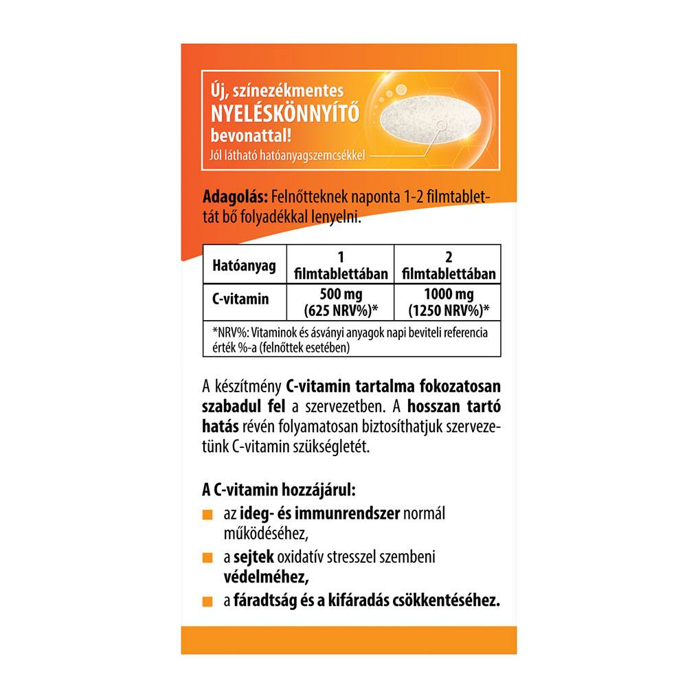 BIOCO Csipkebogyós retard C-vitamin  500 mg filmtabletta (100db)