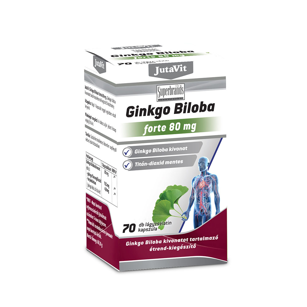 JUTAVIT Ginkgo Biloba Forte 80mg lágyzselatin kapszula (70db)