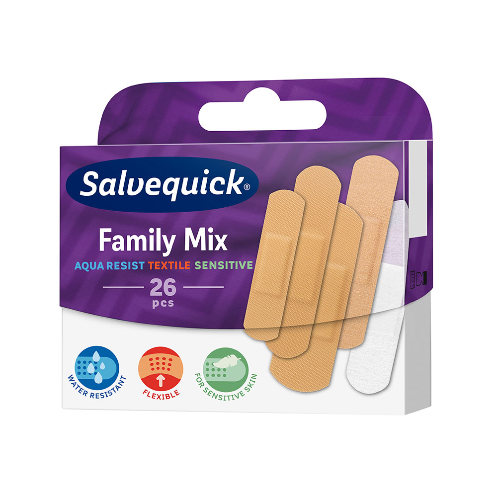 SALVEQUICK Med Family mix sebtapasz (26db)