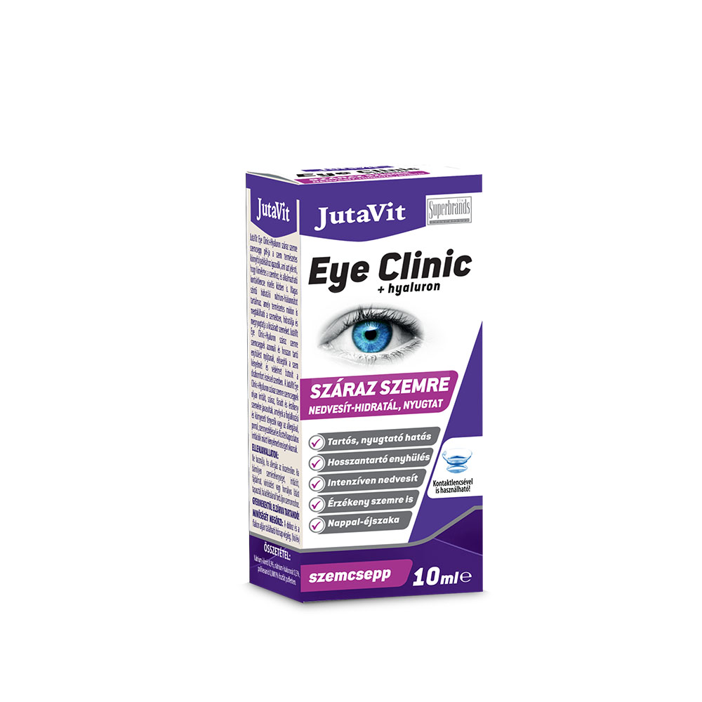 JUTAVIT Eye Clinic szemcsepp száraz szemre (10ml)