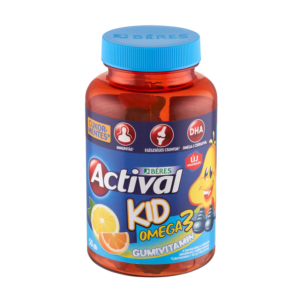ACTIVAL Kid Omega-3 Gumivitamin gumitabletta (50db)