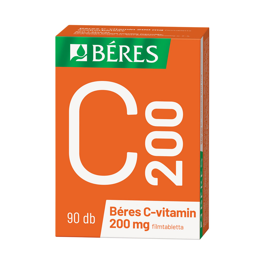 BÉRES C-vitamin 200 mg filmtabletta (90db)   