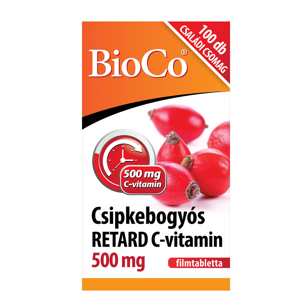 BIOCO Csipkebogyós retard C-vitamin  500 mg filmtabletta (100db)