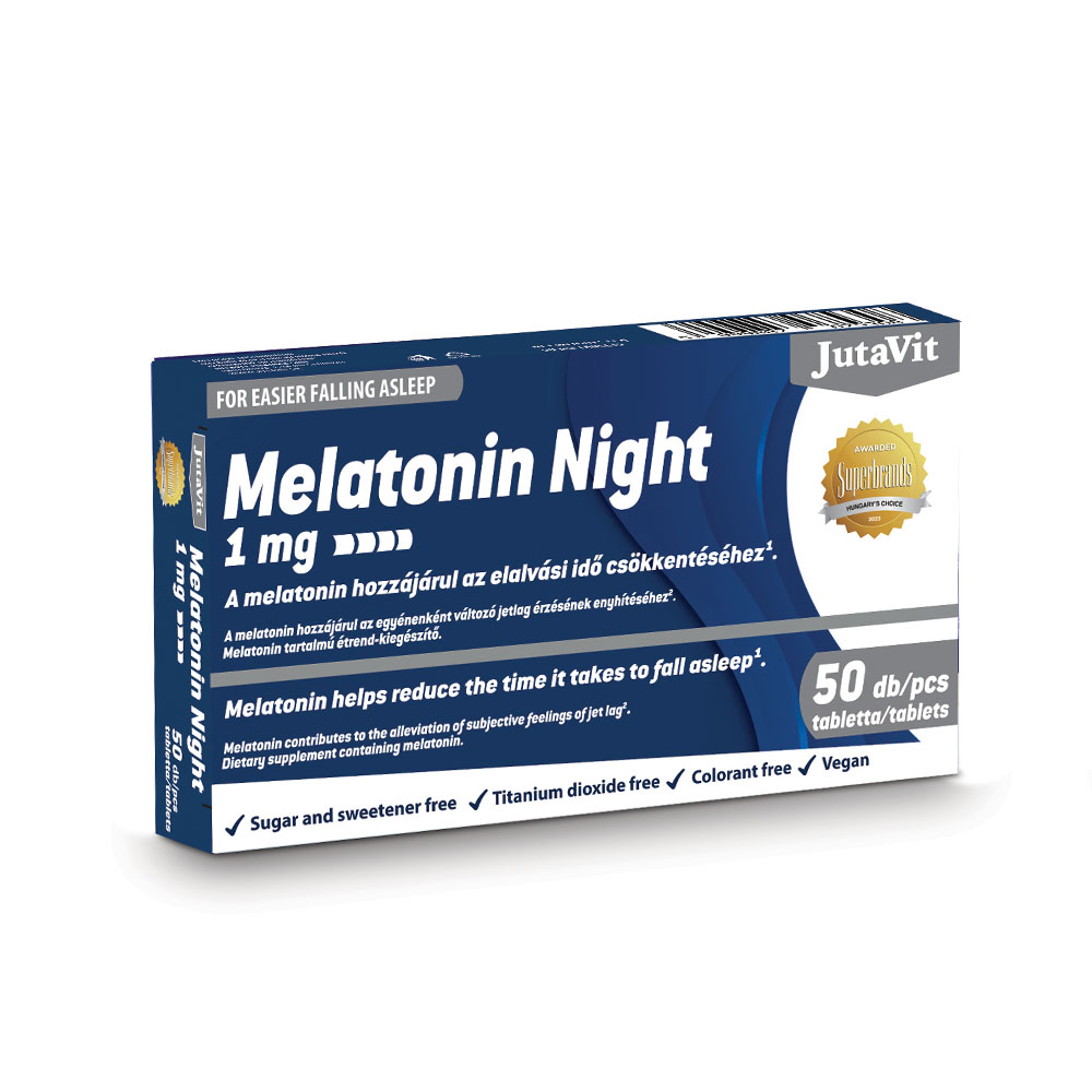 JUTAVIT Melatonin Night 1mg tabletta (50db)
