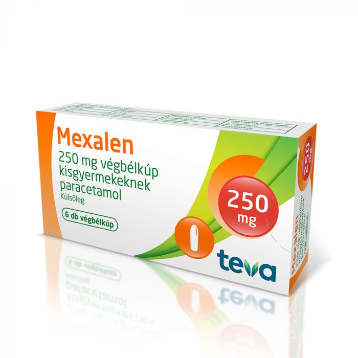 MEXALEN 250 mg végbélkúp kisgyermekeknek (6db)