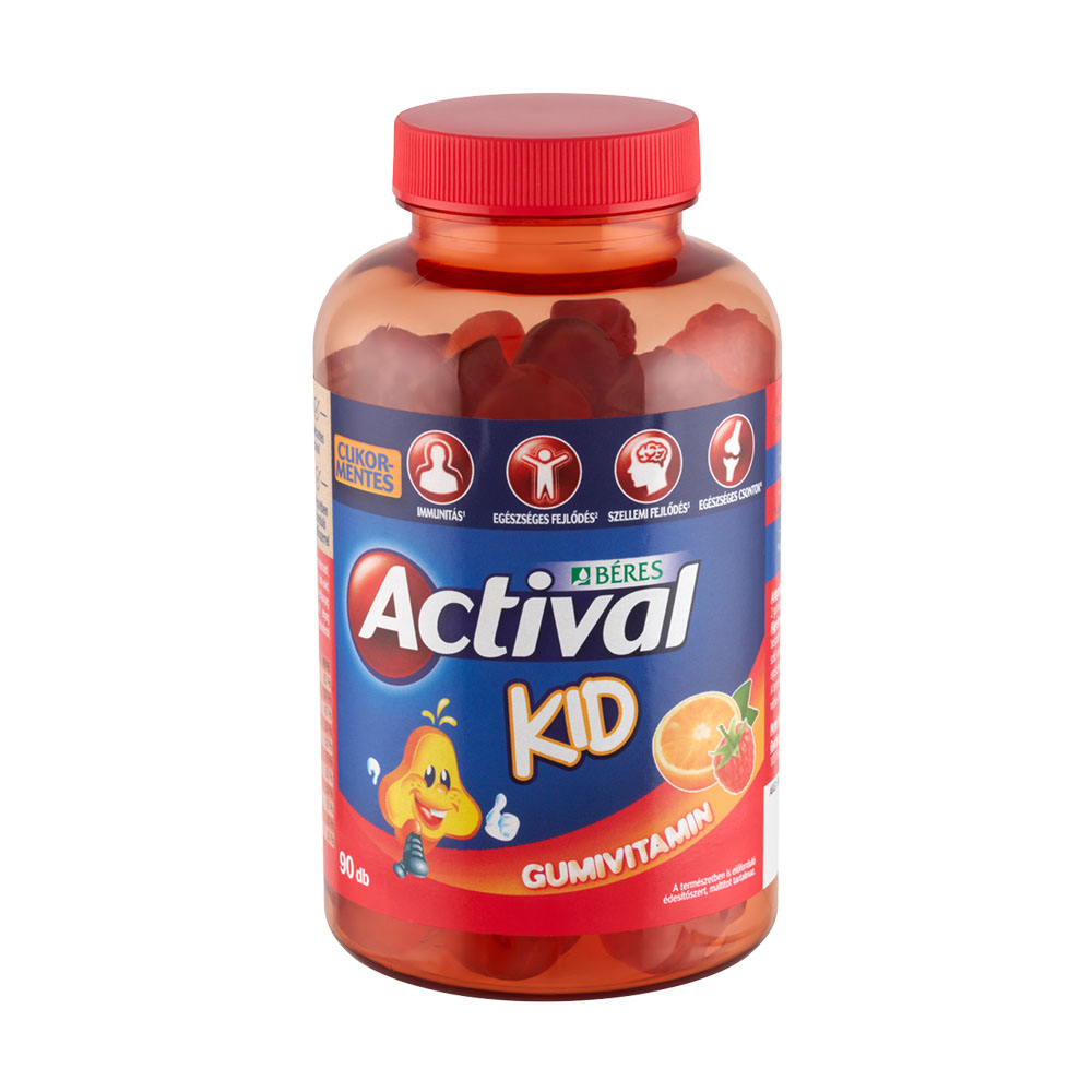 ACTIVAL Kid gumivitamin gumitabletta (90db)