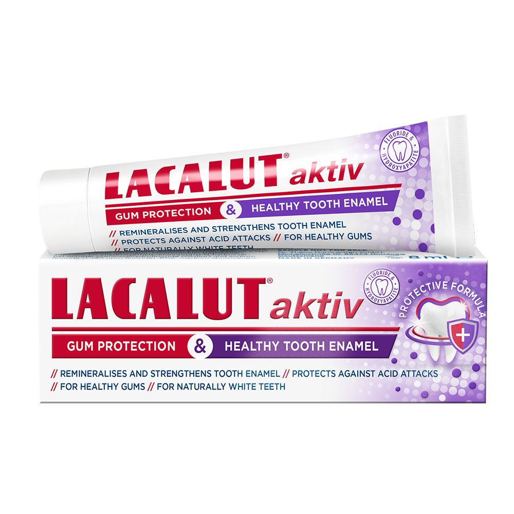 LACALUT Aktiv fogkrém fogíny és fogzománc védelmére (75ml)
