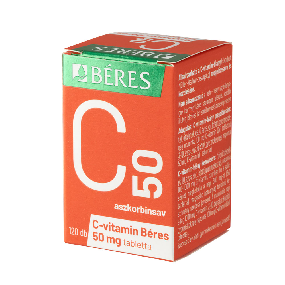 BÉRES C-vitamin 50 mg tabletta (120db) 