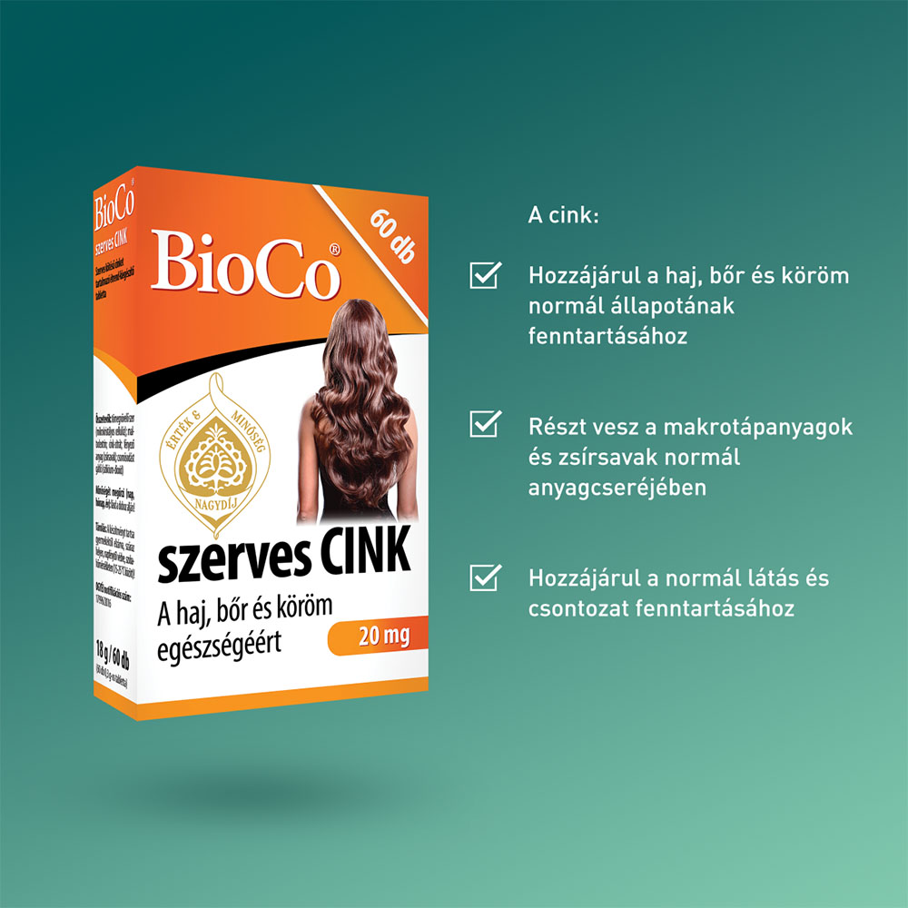BIOCO Szerves cink tabletta (60db)