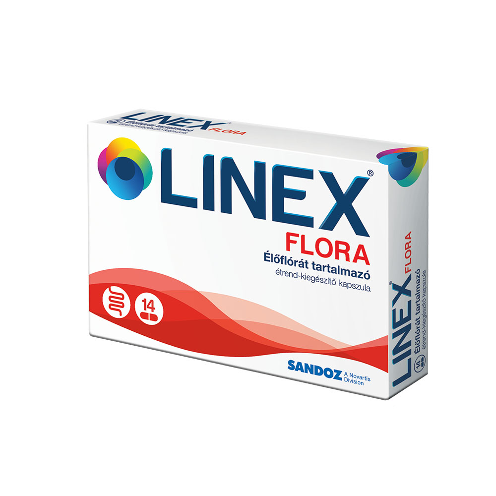 LINEX Flora élőflórát tartalmazó étrend-kiegészítő kapszula (14db)  