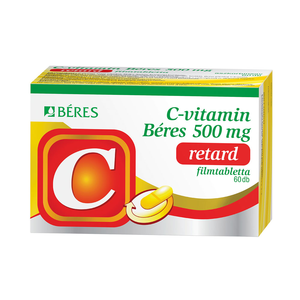 BÉRES C-vitamin 500mg retard filmtabletta (60db)