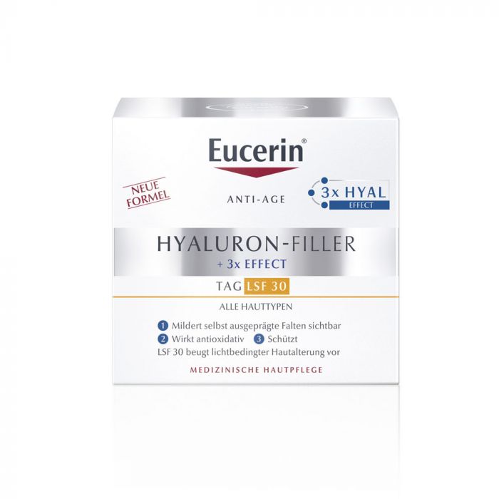 EUCERIN Hyaluron-Filler +3x effect ráncfeltöltő nappali arckrém SPF30 (50ml)   