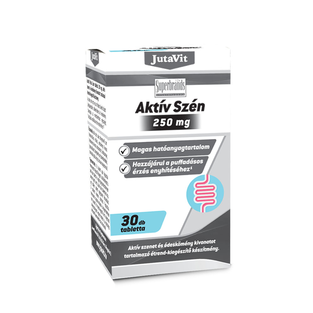 JUTAVIT Aktív szén 250mg tabletta (30db) 