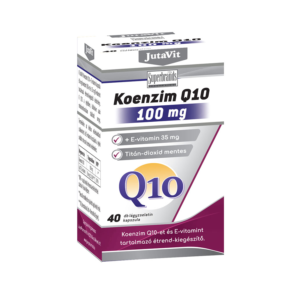 JUTAVIT Koenzim Q10 100mg+E-vitamin 35mg lágyzselatin kapszula (40db)