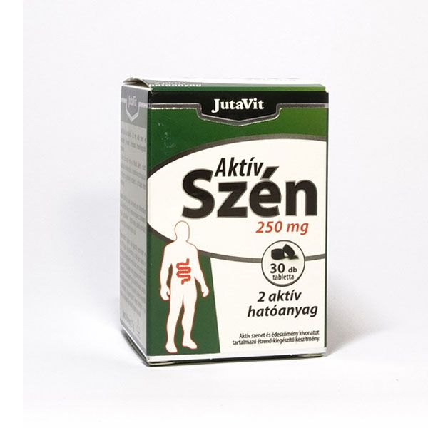 JUTAVIT Aktív szén 250 mg tabletta (30db) 