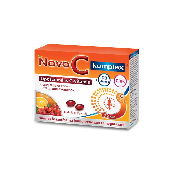 NOVO C Komplex Liposzómás C vitamin lágykapszula (30db) 