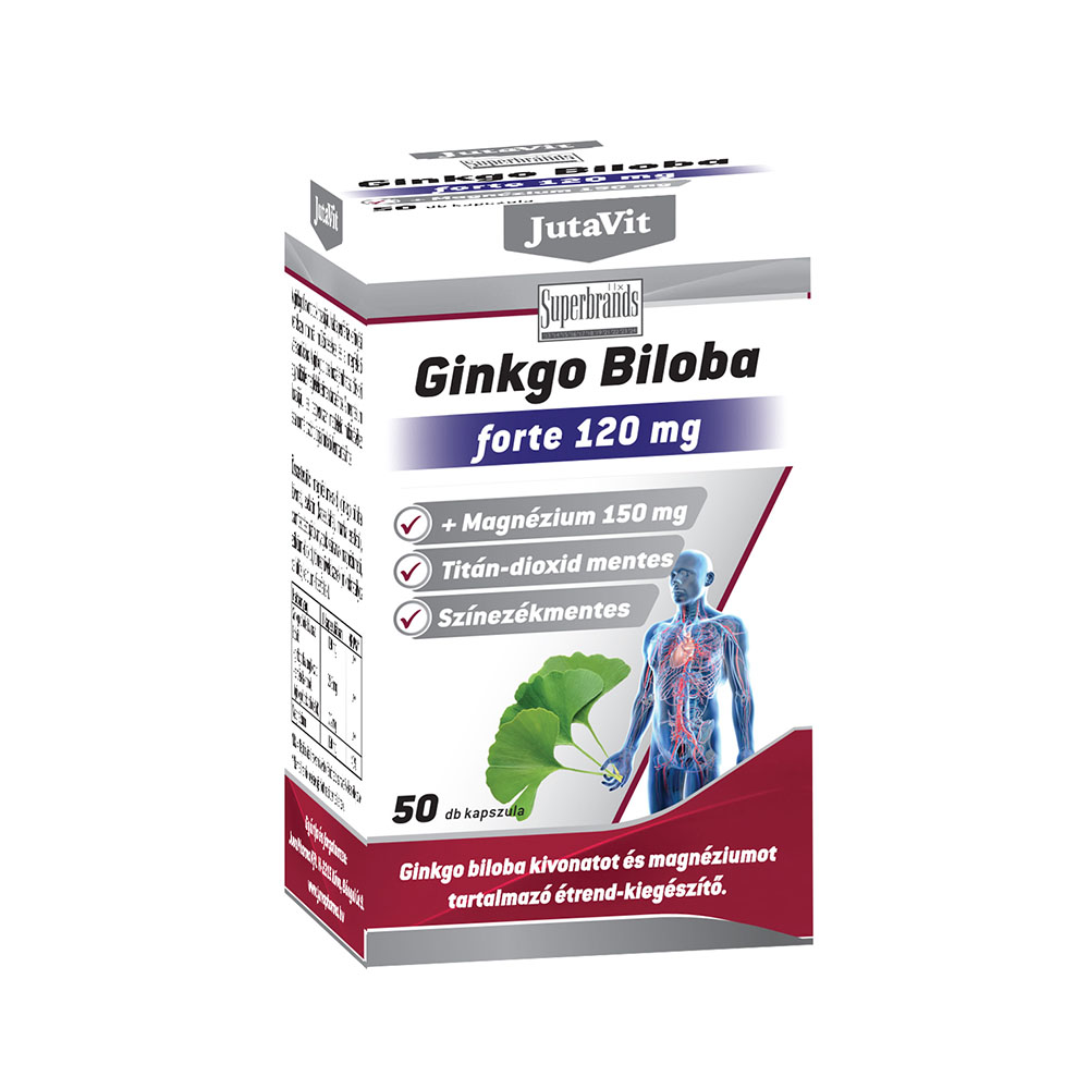 JUTAVIT Ginkgo Biloba Forte 120mg+Mg 150mg tabletta (50db)