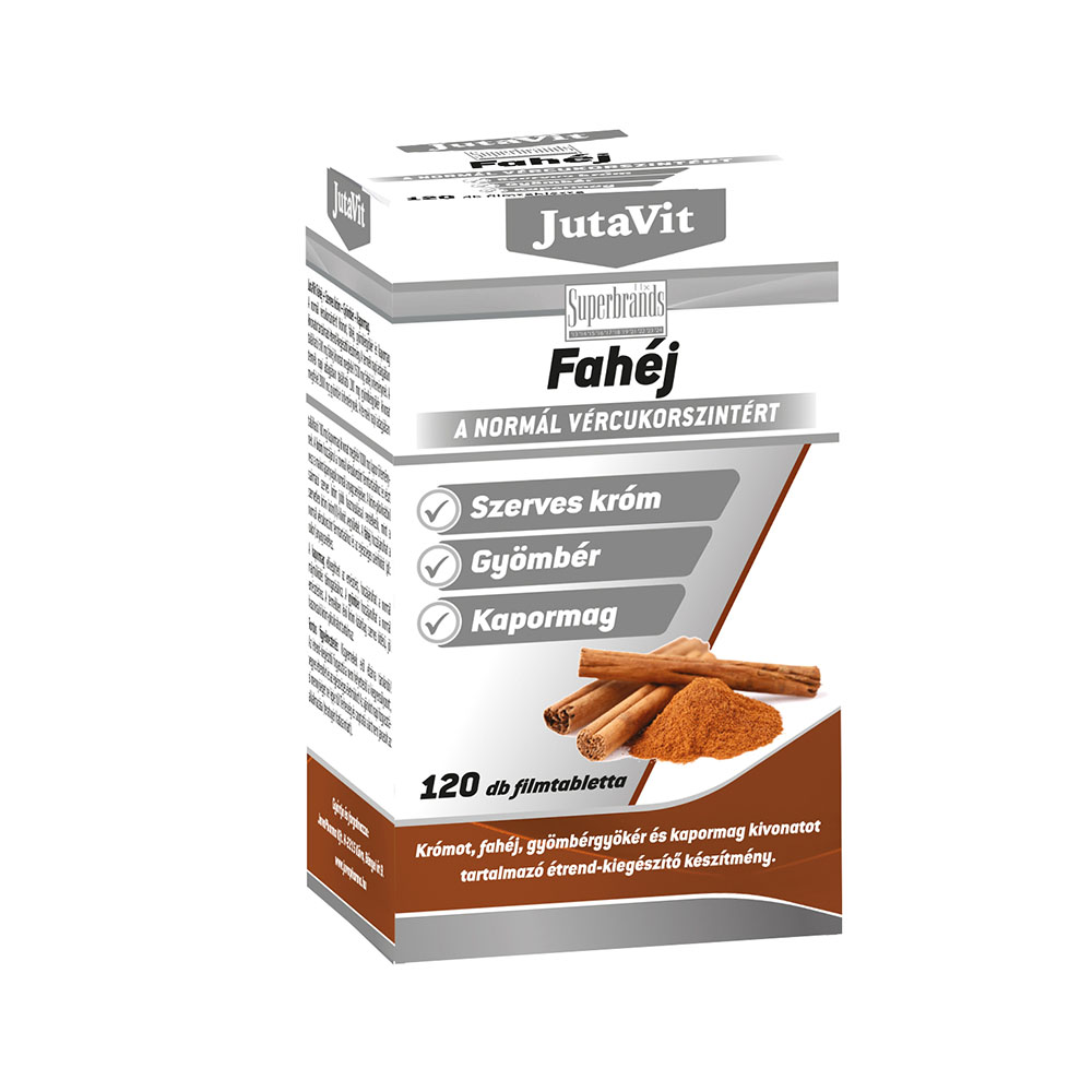 JutaVit Fahéj+Szerves Króm+Gyömbér+Kapormag ftbl.