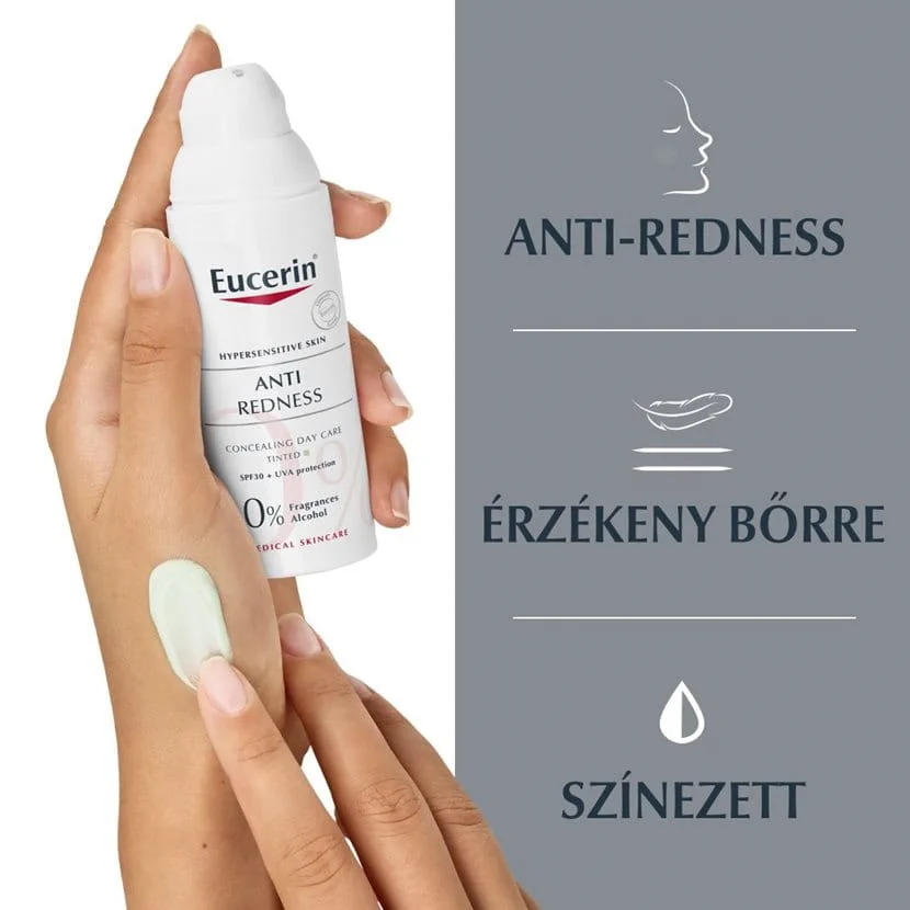 EUCERIN Anti-Redness Bőrpír elleni színezett nappali arcápoló SPF30 (50ml)  