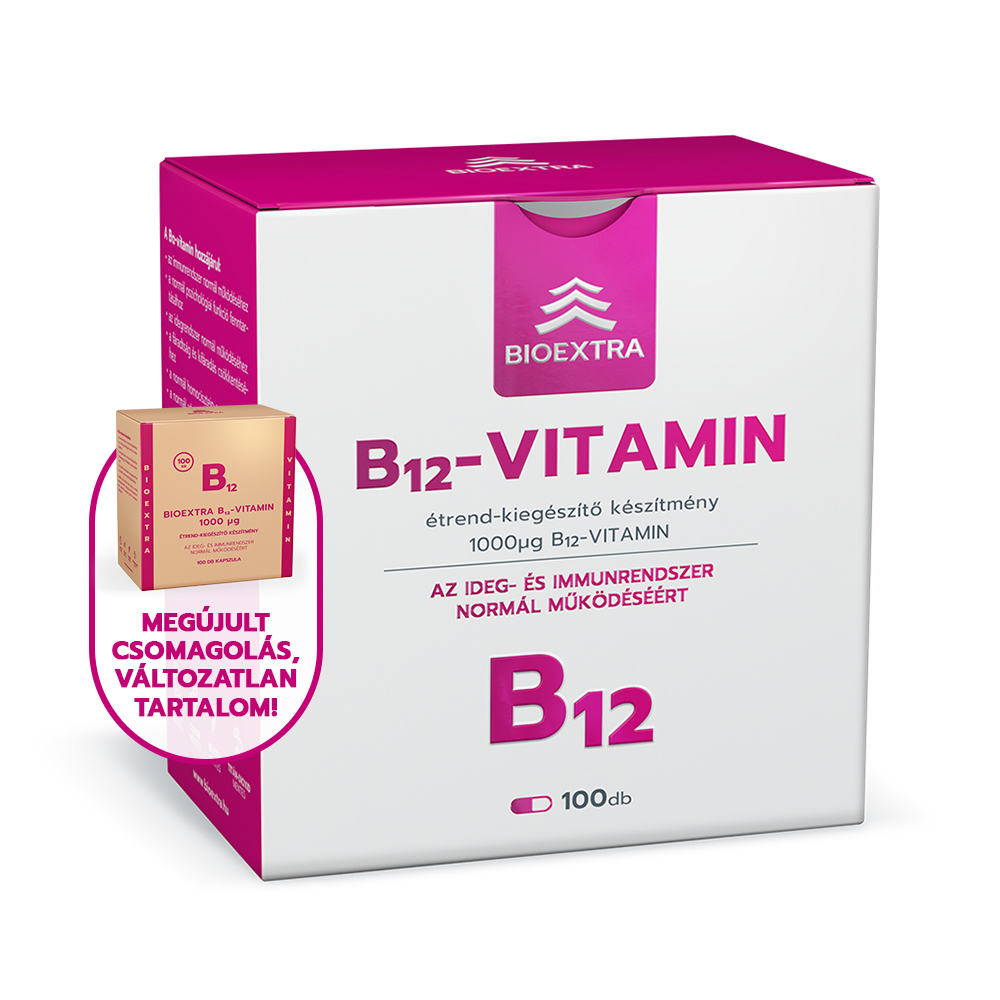 BIOEXTRA B12-vitamin 1000 μg kapszula (100db)