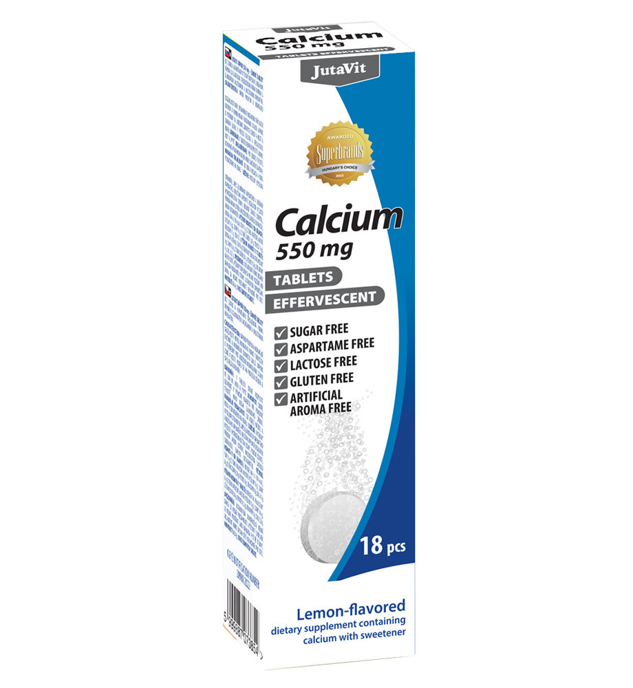 JUTAVIT Calcium 550 mg pezsgőtabletta (18db)