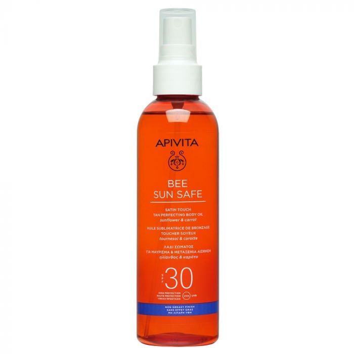 APIVITA BEE SUN SAFE Barnulást segítő olaj spray SPF30 (200ml)