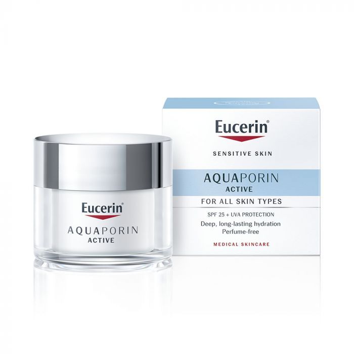 EUCERIN AQUAporin Active hidratáló arckrém normál bőrre UV-szűrővel (50ml)  