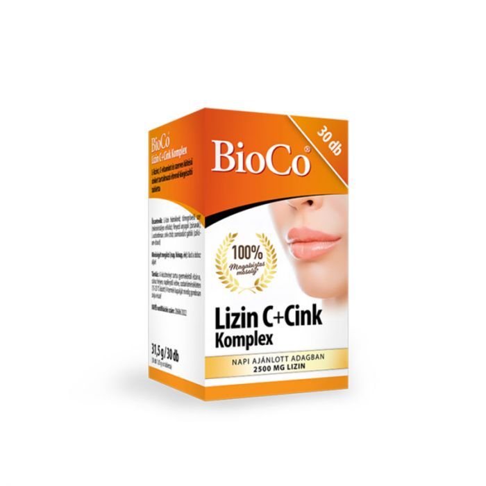 BIOCO Lizin C+Cink Komplex tabletta (30db)