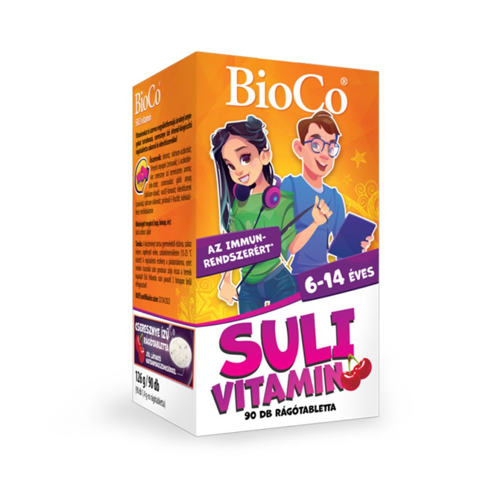 BIOCO Suli vitamin cseresznyés rágótabletta  (90db)
